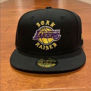 New Era BornxRaised X Lakers cap